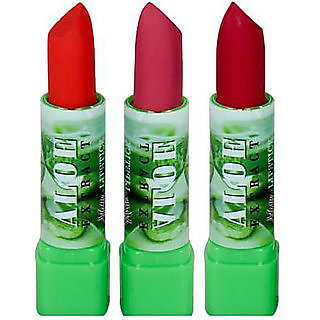 Pack of 3 Makeup Fever Aloe extract Matte Lipstick