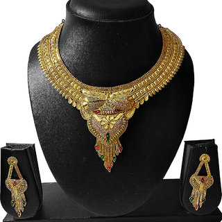 Gold Plated Fancy Party Wear Jeweler Set
