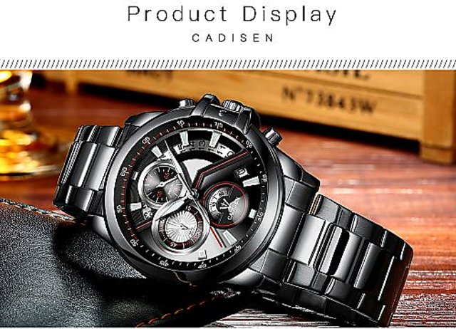 Cadisen C9016 Men's Watches Military Waterproof Watch Men Quartz Business  Wristwatch Mens | Cadisen Watch Official Store