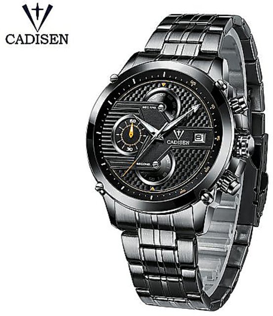 Cadisen Mens Octagon Automatic Watches for Men 100M Waterproof Full  Stainless Steel One-Piece Bracelet Sport Watch (Stainless Steel Blue) :  Amazon.in: Fashion