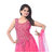 Florence Womens Pink Net Party Wear Gown