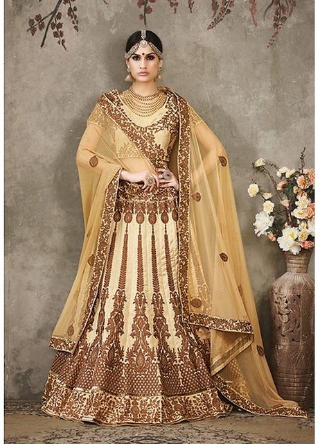 Buy Laxmi Pati Brand Lehenga Sari Online @ ₹5899 from ShopClues