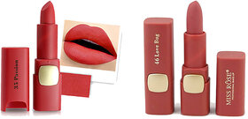 Miss Rose  Set  of Two New Hot Creamy Ultra  Soft Waterproof Matte Lipstick