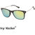 Ivy Vacker Metal Sides Yellow Mirrored Wayfarer Sunglasses