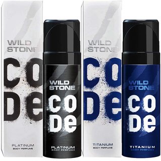 Wild Stone Code Platinum And Titanium No Gas Deo (Pack Of 2 )