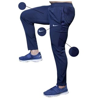 nike blue track pants