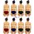 (PACK OF 10) Different One women's Plain soft cotton Hipster Panty/Brief - Multi-Color