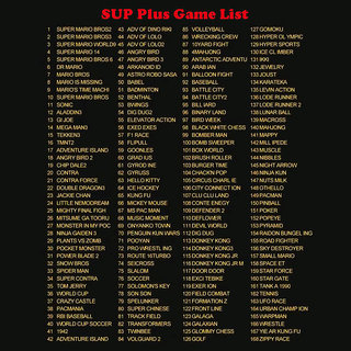 sup gameboy game list
