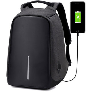 ZELP Anti Theft Laptop Backpack Bag for Men with USB Charging (Black)