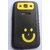 Soft Smiley Back Cover For Samsung Galaxy Quttro i8552 - Black