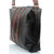 Mammon Striped Black & Brown PU Zipper Casual Women's Sling bag
