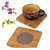 AVMART Square Bamboo Coaster Heat Pad, Pan Pot Holder, Heat Insulation Table Ware Pad for Office/Home Set of 1 (17x17)