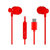 Type C Digital Earphone with Volume Key and Mic Compatible  EZ370-RED TYPE C