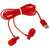 Type C Digital Earphone with Volume Key and Mic Compatible  EZ370-RED TYPE C