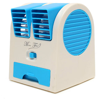 NP NAVEEN PLASTIC New Fashion Mini Small Fan Cooling Portable Desktop Dual Bladeless water Air Cooler USB