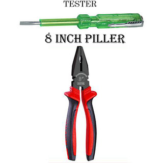 8 inch Pliers + Free 1 Electric Tester