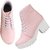 Clymb Boot 1 Pink Leather Ankle Boots For Women's In Various Sizes