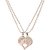 Aarohi Love For Ever Valentines Special Beautiful Heart Pendant With Chain Silver Plating For Boy  Girls India For Everyday  Party Wear Valentines Special Gift.