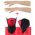 Winter Gloves for Girls Long size 1 Pair 24 inch Skin + Free 1 Red NPRN Antipollution Mask