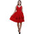 Jayla Women Fit and Flare Red Dress