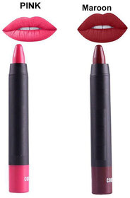Miss Rose Matte Pink   Maroon Lipstick