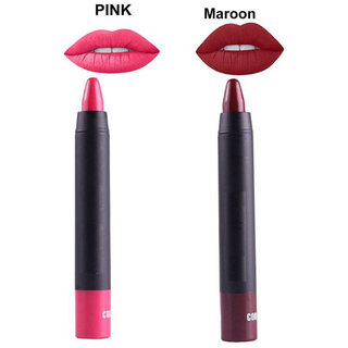 Miss Rose Matte Pink   Maroon Lipstick