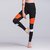 Black Orange White Color Block Stretchable Leggings / Gym Wear /Yoga Wear /Running Wear