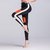 Black Orange White Color Block Stretchable Leggings / Gym Wear /Yoga Wear /Running Wear