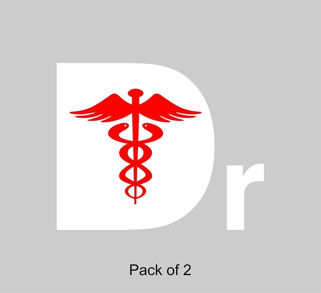 ARWY® Bike Sticker Doctor Stickers for Bike and Car Sides Hood Bumber Red  Decals L x H 8 x 8 Cms : Amazon.in: Car & Motorbike