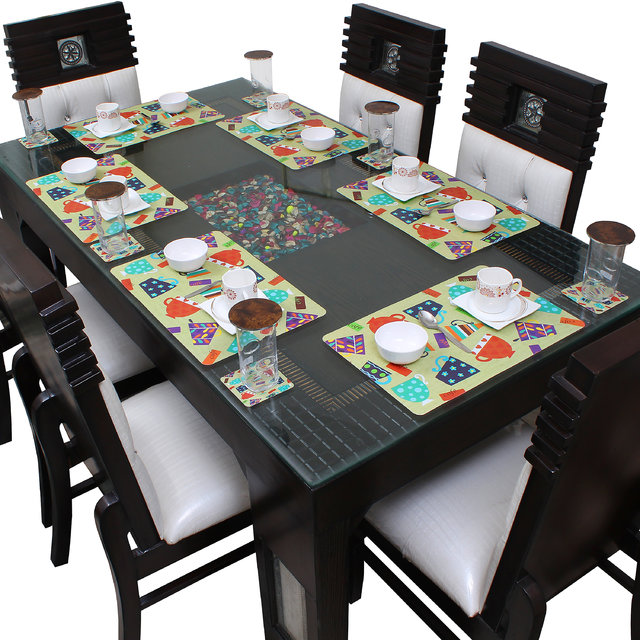 Dream Care Table Mats For Dining With Coasters Set Of 06 Dream Care Table Mats For Dining