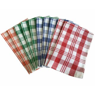 Lushomes Super Absorbent Pack of 10 Kitchen Towels (45 x 70 cms Pack of 10 Assorted over 4 colours)