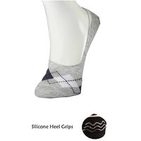 DDH Men Women Solid No Show Socks With Silicone Heel G