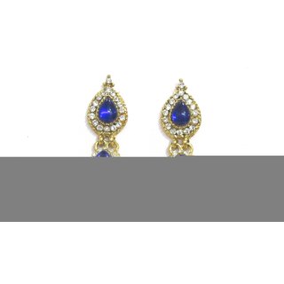 Dark Blue Pearl Jhumka Earring Dark Blue Pearl Jhumka Earring