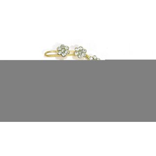 White stone Golden Kaan Earrings