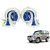 Auto Addict Mocc Car 18 in 1 Digital Tone Magic Horn Set of 2 For Tata Sumo