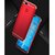 TBZ Ultra-thin 3 in 1 Anti-fingerprint Shockproof Resist Cracking Electroplate Metal Texture Armor PC Hard Back Case Cover for RealMe 2 Pro -Red