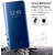 TBZ Luxury Mirror Clear View Magnetic Stand Flip Folio Case for Samsung Galaxy A9 (2018) -Blue