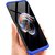 TBZ Ultra-thin 3-In-1 Slim Fit Complete 3D 360 Degree Protection Hybrid Hard Bumper Back Case Cover for Vivo V11 Pro with Mobile Ring Holder -Blue