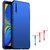 TBZ All Sides Protection Hard Back Case Cover for Samsung Galaxy A7 (2018) with USB FAN -Blue