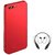 TBZ All Sides Protection Hard Back Case Cover for RealMe C1 with Bluetooth Headset Headphones -Red