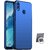 TBZ All Sides Protection Hard Back Case Cover for Huawei Honor 8X with Mobile Ring Holder -Blue