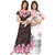 Be You Brown-Pink Floral Women Feeding / Maternity Gowns Combo pack of 2