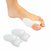 CuraFoot Unisex Foot Finger Support Bunion Splint Spacer and Straightener Massager (Silicon, White)