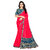 Bigben Textile Women's Red Embroidered Rangoli Sana Silk Designer Saree With Blouse