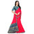 Bigben Textile Women's Red Embroidered Rangoli Sana Silk Designer Saree With Blouse
