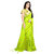 Bigben Textile Women's Light Green EmbroideredEmbellished Checkered Sana Silk Designer Saree With Blouse