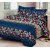 Glace Cotton Blue Double Size Bed sheet with 2 Pillow Cover - 90 Inches * 90 Inches