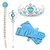Elsa Or Frozen Cartoon Accessories Set With Gloves For Kids