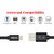 INOVU Micro USB Cable DC-201 Black (4 Feet - 1.2 Meter, 2.4 AMP, Fast Charge  Fast Sync , High Quality PVC)