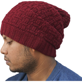 winter trendy Fashionable cool dude style Men's Slouchy Beanie, Woolen Beanie Caps for Men (fashion of 2019) (Free Size)